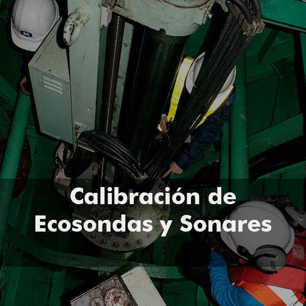 calibración de ecosondas y sonares